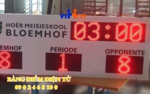 Bảng giá lắp ráp thiết bị màn hình kết quả thi đấu led 7 đoạn 7 bang den diem thi dau