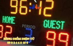 Lắp ráp màn hình hiển thị tỷ số thi đấu thể thao led ma trận mua giá gốc tại xưởng 4 bang hien thi diem dien tu