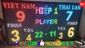 Công ty làm màn hình thông tin kết quả thi đấu led ma trận,nhận làm theo đơn đặt hàng 1 bang ty so led ma tran