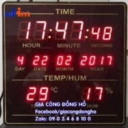 Đồng hồ led bệnh viện 40 dia chi gia cong dong ho dien tu led