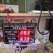 Đồng hồ led bệnh viện 37 dong ho bang led dung trong nha may