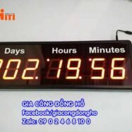 Đồng hồ led hiển thị nhiều múi giờ 72 dong ho dien tu led dem nguoc