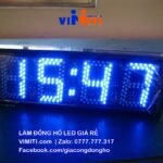 dong ho led dien tu 4 so mau xanh