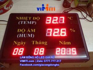 Làm đồng hồ led vạn niên dùng cho nhà máy ở Hà Nội 8 dong ho led dien tu gia re