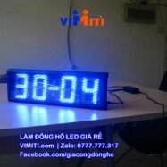 Đồng hồ led điện tử giờ phút 42 dong ho led xanh