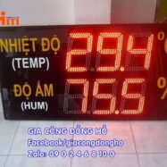 Đồng hồ led báo giờ tự động 77 dong ho van nien nhiet do do am