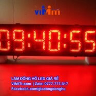 Đồng hồ led điện tử 6 số 45 gia cong dong ho dien tu led