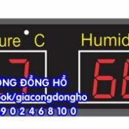 Đồng hồ led báo giờ tự động 75 gia cong dong ho led