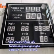 Đồng hồ đo nhiệt độ và độ ẩm 77 lap rap dong ho bang led