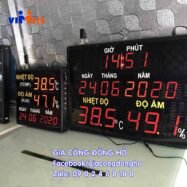 Đồng hồ đo nhiệt độ và độ ẩm 76 lap rap dong ho dien tu led