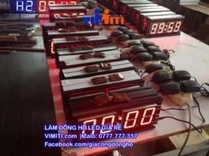 Bán đồng hồ vạn niên led dùng trong nhà giá rẻ ở Vĩnh Long 1 lap rap dong ho led gia re
