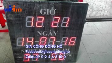thiet ke dong ho led dien tu 1