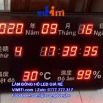 thiet ke dong ho led dien tu