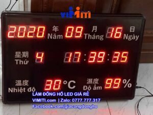 Xưởng đồng hồ giá sỉ, làm đồng hồ bảng led giá rẻ ở Hải Phòng 7 thiet ke dong ho led dien tu