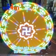 Đèn thờ trang trí hào quang thờ phật 21 Hao quang tuong phat