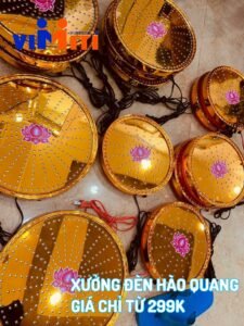 Địa điểm mua vòng đèn tia hào quang siêu bền 9 den anh hao quang gia si
