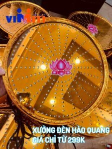 Địa chỉ sản xuất đèn thờ hào quang chuyên kinh doanh sỉ và lẻ 12 dia chi lam den anh hao quang
