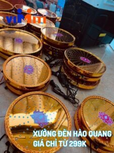 Cửa hàng làm đèn thờ led hào quang dùng siêu bền 19 lam den anh hao quang
