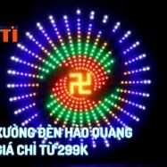 Mẫu đèn led hào quang vòng tròn 18 lap rap den hao quang