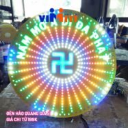 Mẫu đèn led hào quang vòng tròn 16 mau den anh hao quang tuong quan am