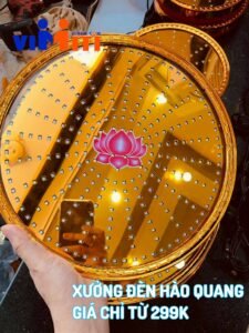 Chỗ sửa chữa đèn thờ trang trí hào quang giá rẻ 3 xuong lam den anh hao quang
