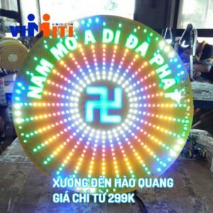 Chỗ lắp đặt vòng đèn led hào quang uy tín 6 xuong lam den hao quang