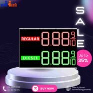 Bảng thông tin led giá cả ngoài trời 69 ban ghi chep gia xang dau