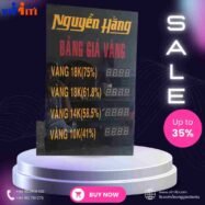 Bảng điện tử giá vàng 55 bang gia vang led