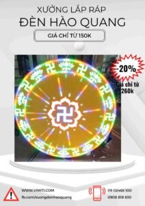Bán đèn hào quang 9 den vong tron hao quang