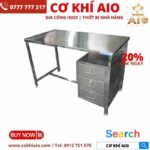 ban lam viec inox co tu