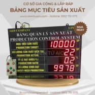 Bảng đếm ngày điện tử 22 bang den hien thi muc tieu san xuat