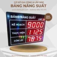 Bảng hiển thị kế hoạch sản xuất 25 bang dien tu led hien thi ke hoach