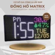 Bảng hiển thị thông tin 89 bang led hien thi dong ho matrix