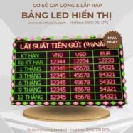 Bảng hiển thị thông tin 85 bang led hien thi lai suat ngan hang