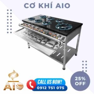 Gia công inox Tân Bình 9 bep 6 lo