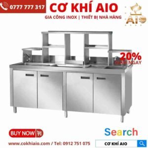 Gia công inox Gò Vấp 4 lap rap quay bar inox