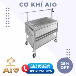 Gia công inox theo yêu cầu tphcm 8 xe nuong thit tu dong